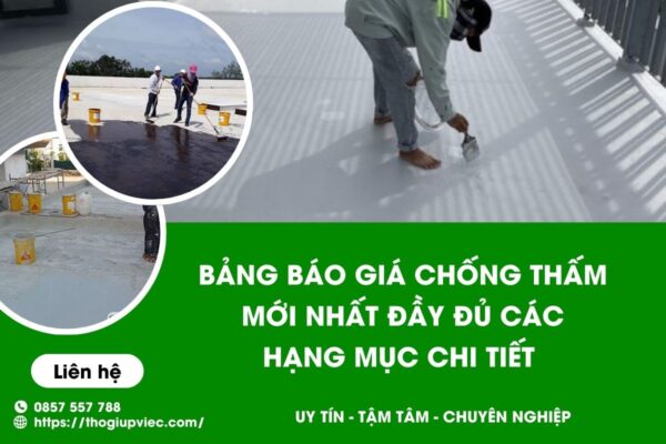 Báo giá chống thấm