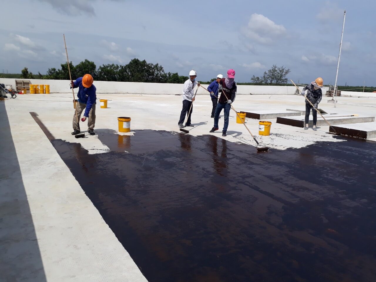 Cách chống thấm bằng nhựa đường