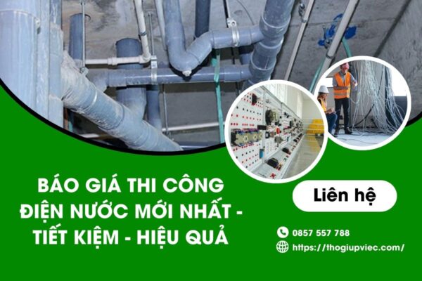 Giá thi công điện nước