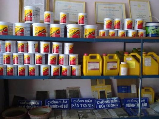 phân loại vật liệu chống thấm
