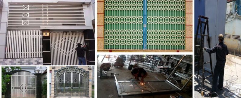 sửa cửa sắt