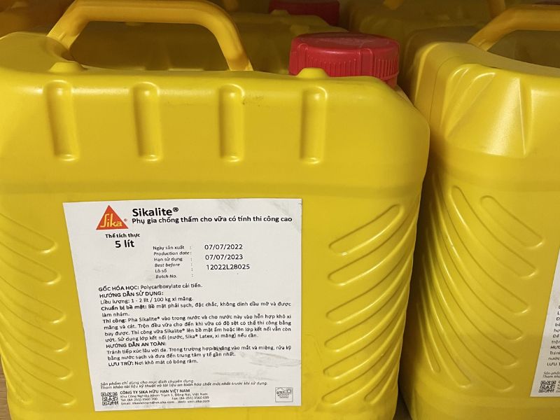 Sika Lite: Sản phẩm nhẹ, dễ vận chuyển và sử dụng.