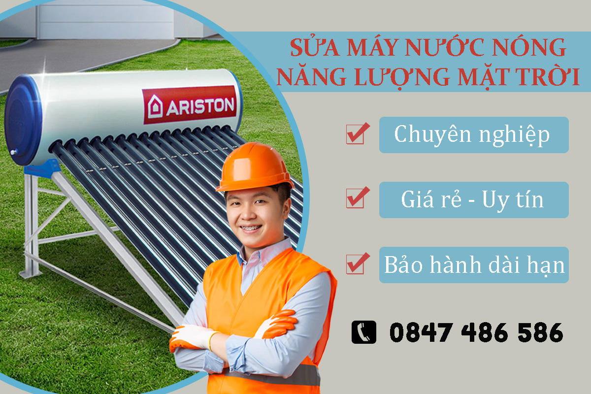 Dịch vụ sửa máy nước nóng năng lượng mặt trời uy tín
