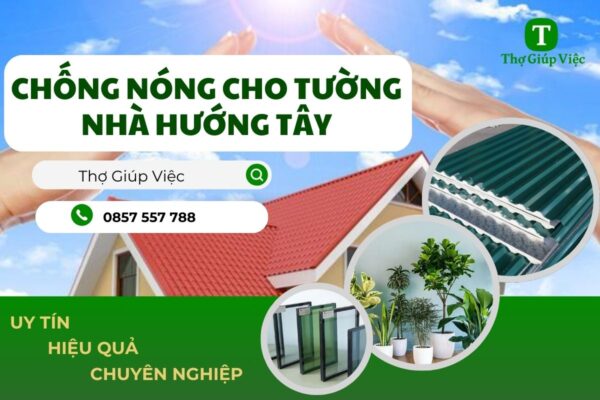 Chống nóng cho tường nhà hướng tây