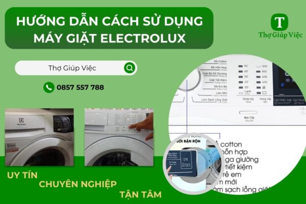 Cách sử dụng máy giặt electrolux